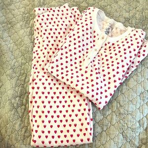 New Condition Roller Rabbit Heart Kids Pajamas -Size 14